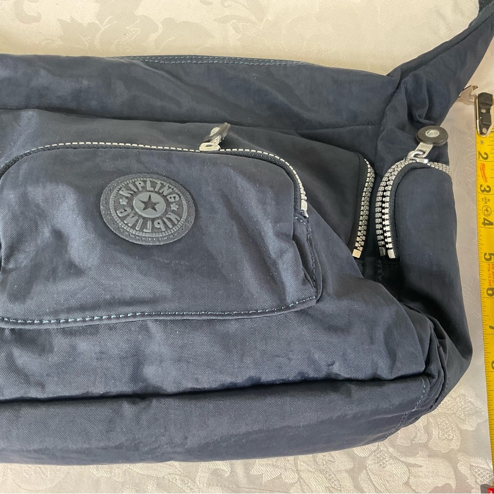 Kipling Crossbody Bag  Blue Nylon New Without Tags - Picture 7 of 9